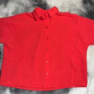 Lululemon Full Day Ahead Short Sleeve Shirt Carnation Red